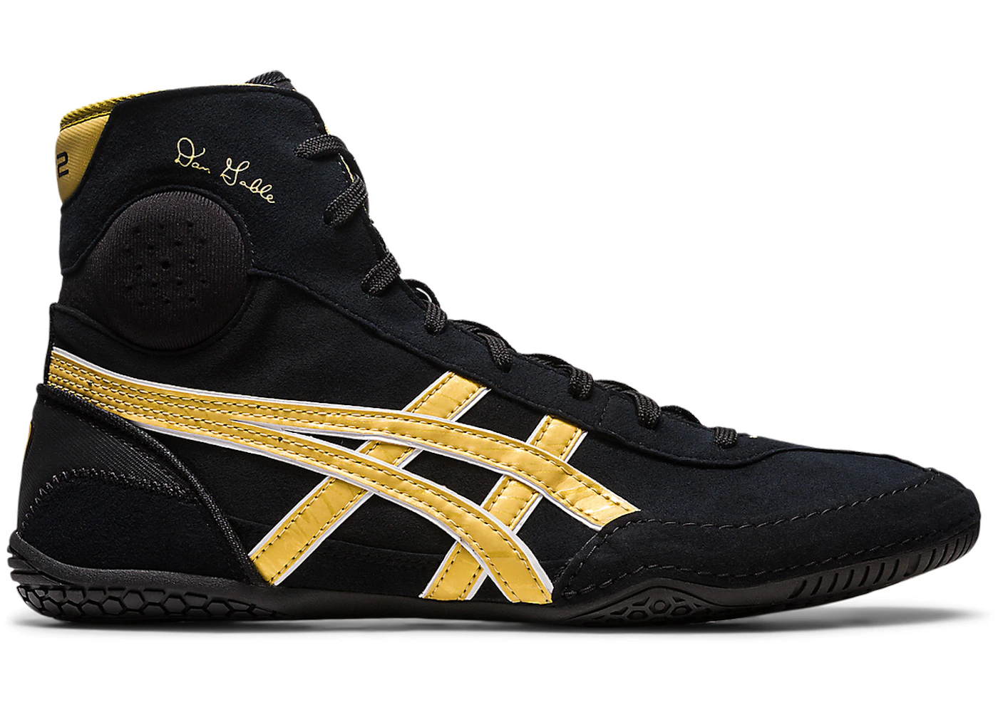 ASICS Dan Gable EVO 3 Black Rich Gold