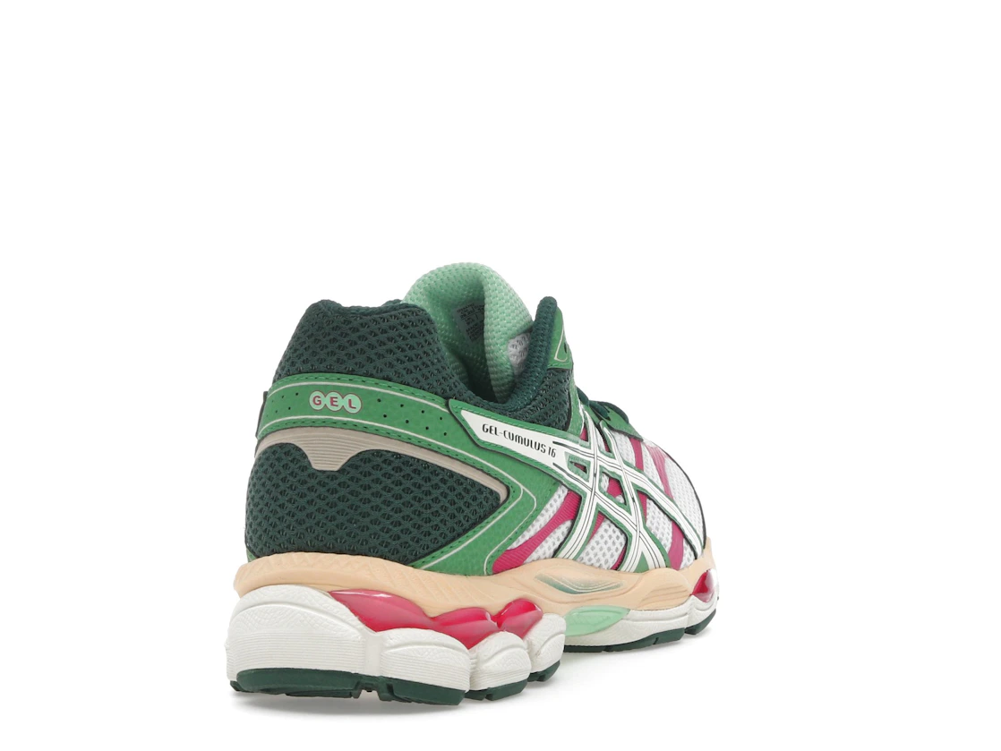Vue 30 de ASICS Gel-Cumulus 16 Green Cream Ivory
