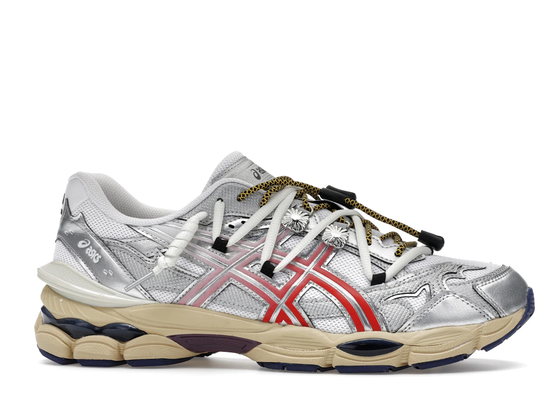 Vue 2 de ASICS Gel-Cumulus 16 TOGA White Red Pure Silver