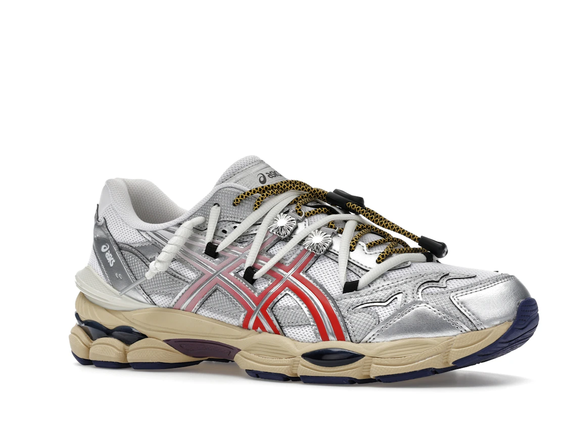 Vue 4 de ASICS Gel-Cumulus 16 TOGA White Red Pure Silver