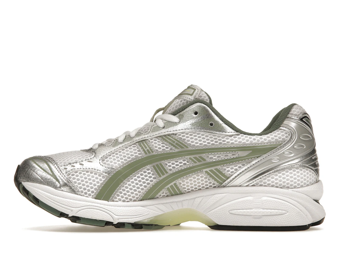 Vue 19 de ASICS Gel-Kayano 14 White Pure Silver Slate Grey Sage