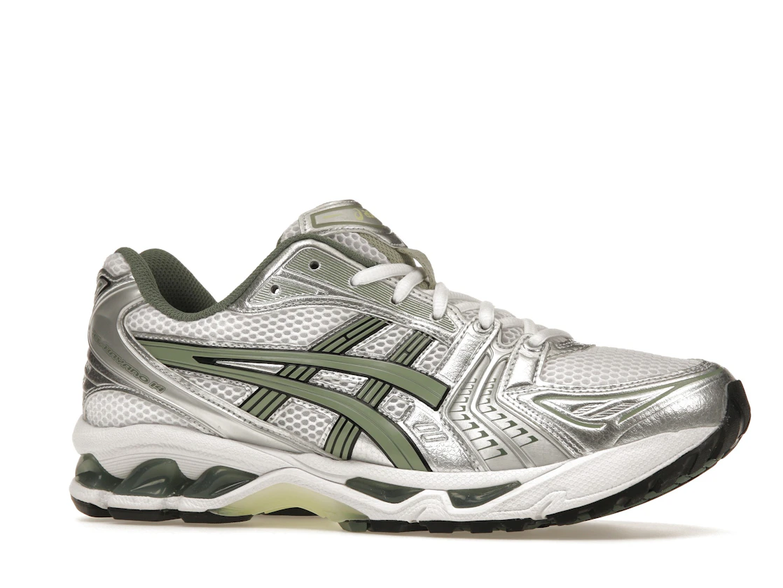 Vue 3 de ASICS Gel-Kayano 14 White Pure Silver Slate Grey Sage