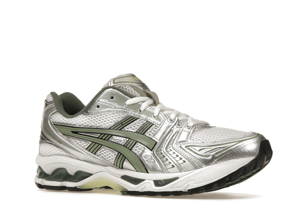 Vue 4 de ASICS Gel-Kayano 14 White Pure Silver Slate Grey Sage