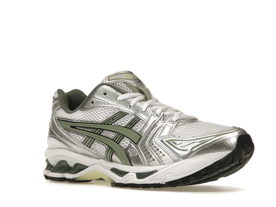 Vue 5 de ASICS Gel-Kayano 14 White Pure Silver Slate Grey Sage