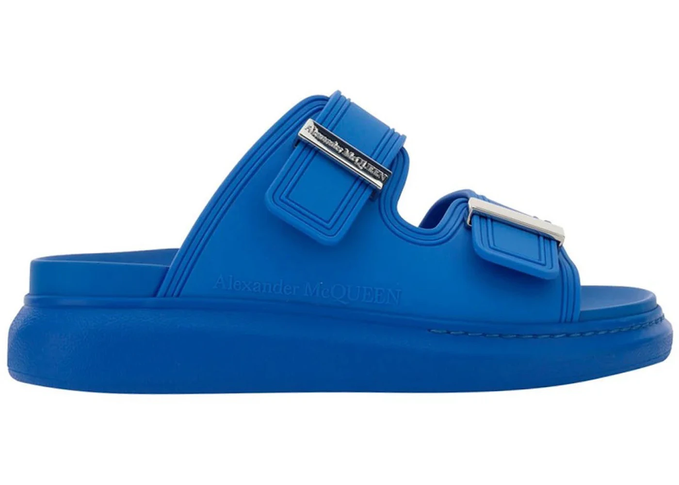 Alexander McQueen Hybrid Double Buckle Sandal Blue 
