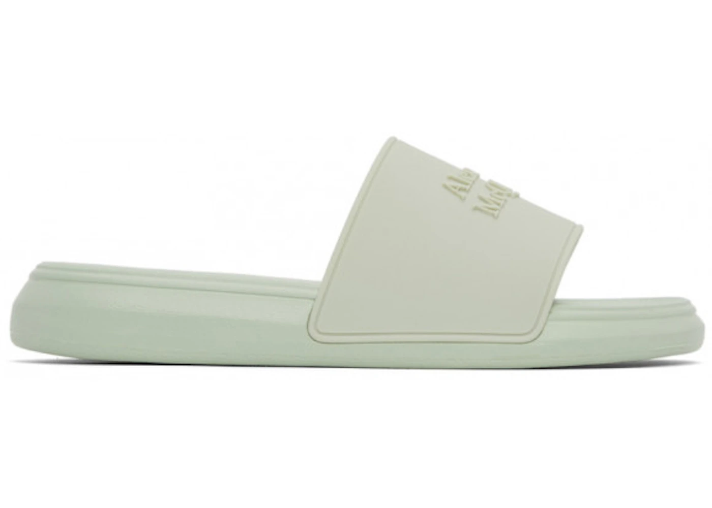 Alexander McQueen Logo Slides Green