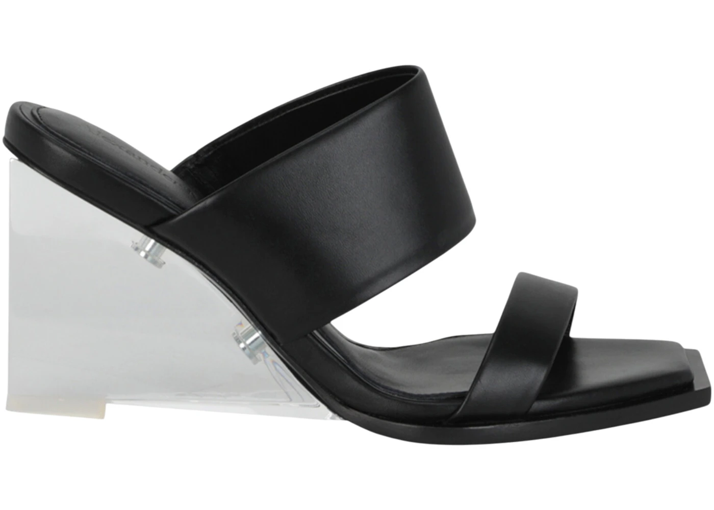 Alexander McQueen Shard Leather Sandals Black 