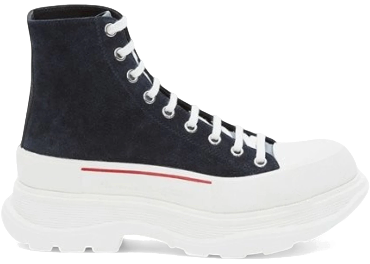 Alexander McQueen Tread Slick Boot Blue Navy