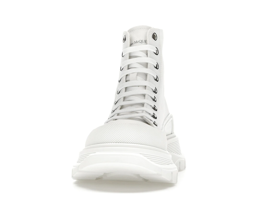 Vue 11 de Alexander McQueen Tread Slick Boot Canvas White White 