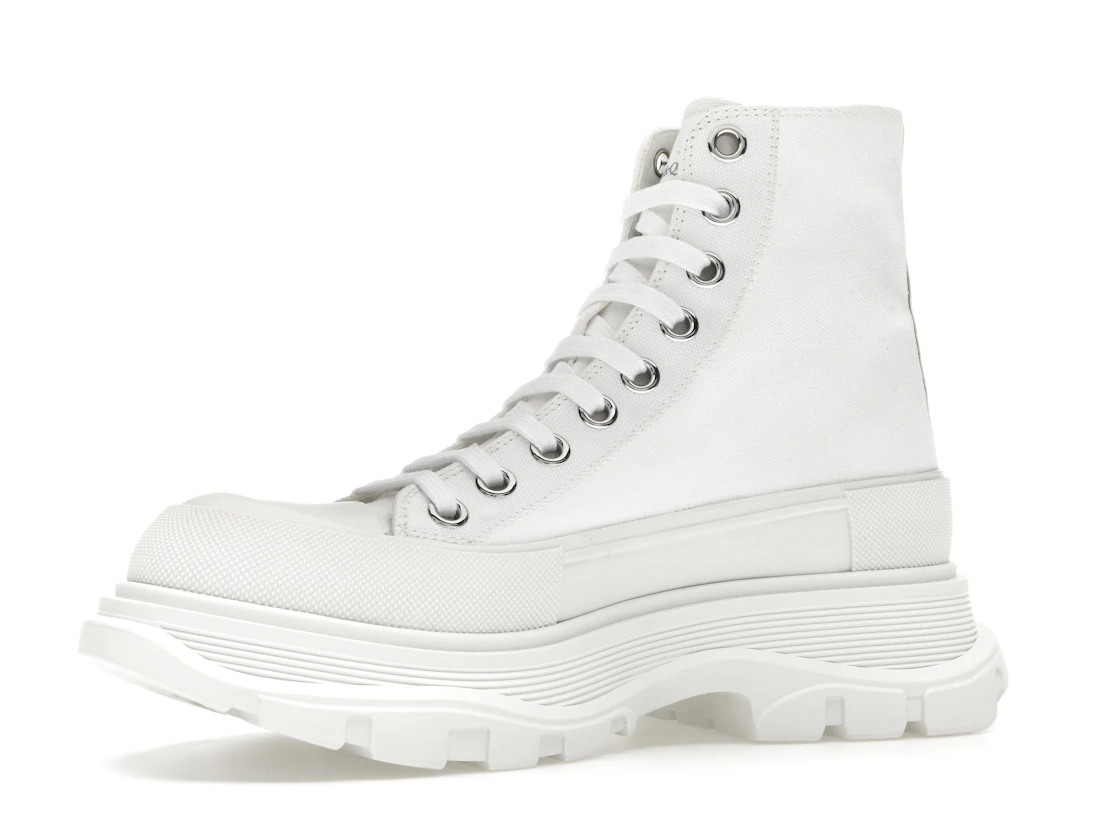 Vue 16 de Alexander McQueen Tread Slick Boot Canvas White White 