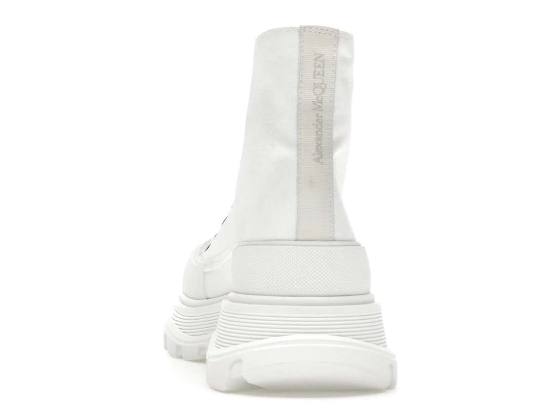 Vue 27 de Alexander McQueen Tread Slick Boot Canvas White White 