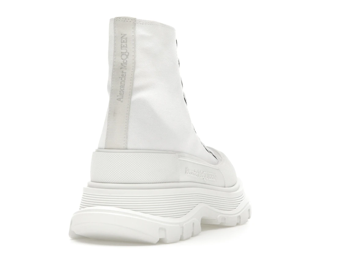 Vue 30 de Alexander McQueen Tread Slick Boot Canvas White White 