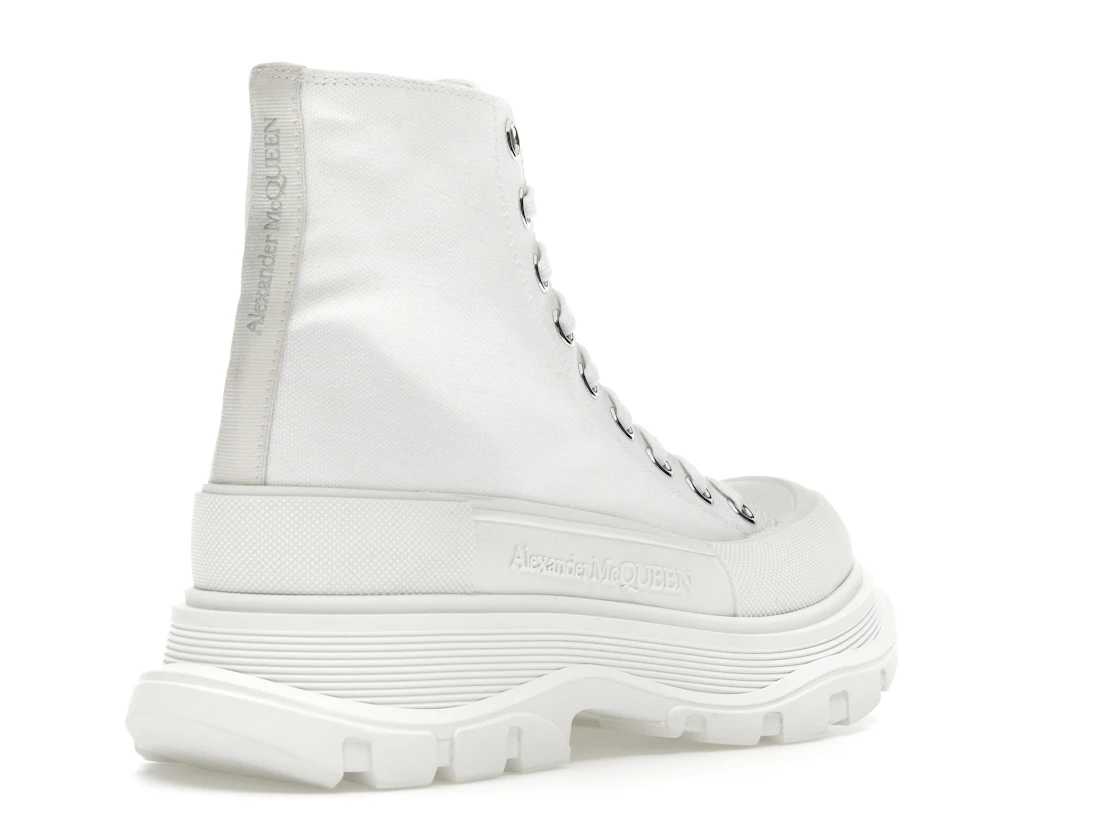 Vue 32 de Alexander McQueen Tread Slick Boot Canvas White White 