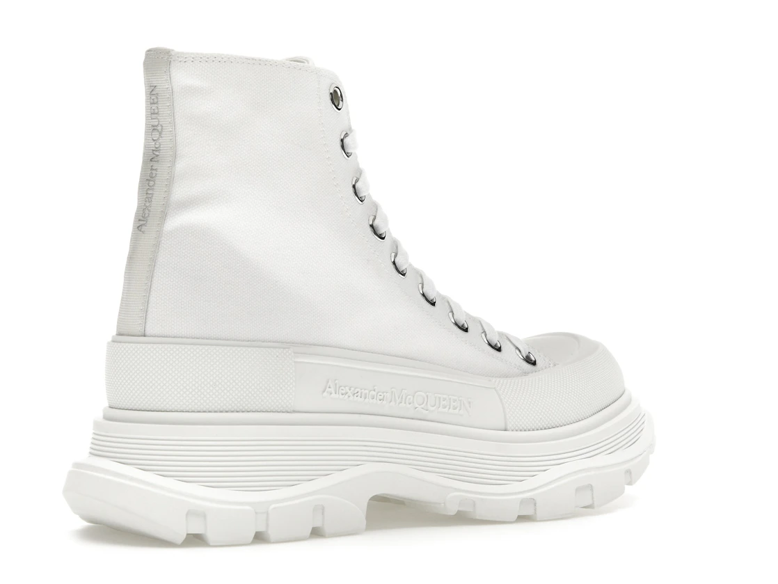 Vue 33 de Alexander McQueen Tread Slick Boot Canvas White White 