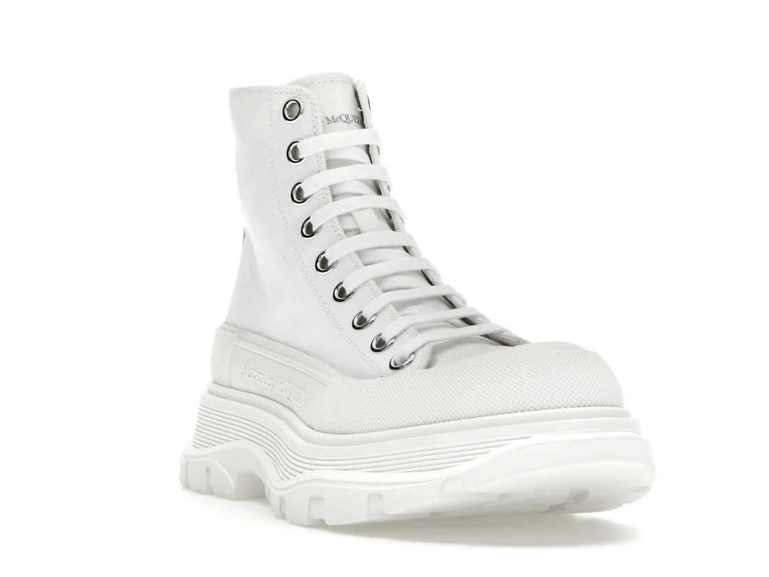 Vue 7 de Alexander McQueen Tread Slick Boot Canvas White White 