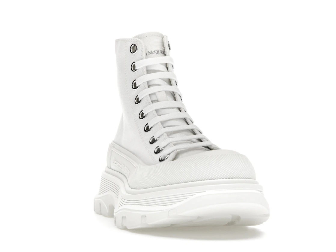 Vue 8 de Alexander McQueen Tread Slick Boot Canvas White White 