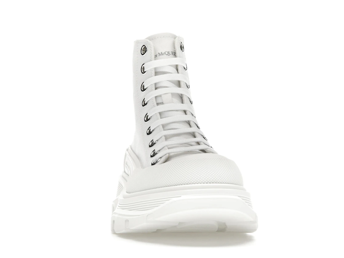 Vue 9 de Alexander McQueen Tread Slick Boot Canvas White White 
