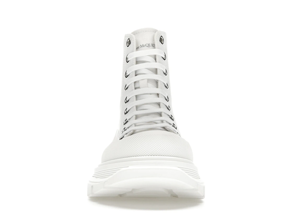 Vue 10 de Alexander McQueen Tread Slick Boot Canvas White White 
