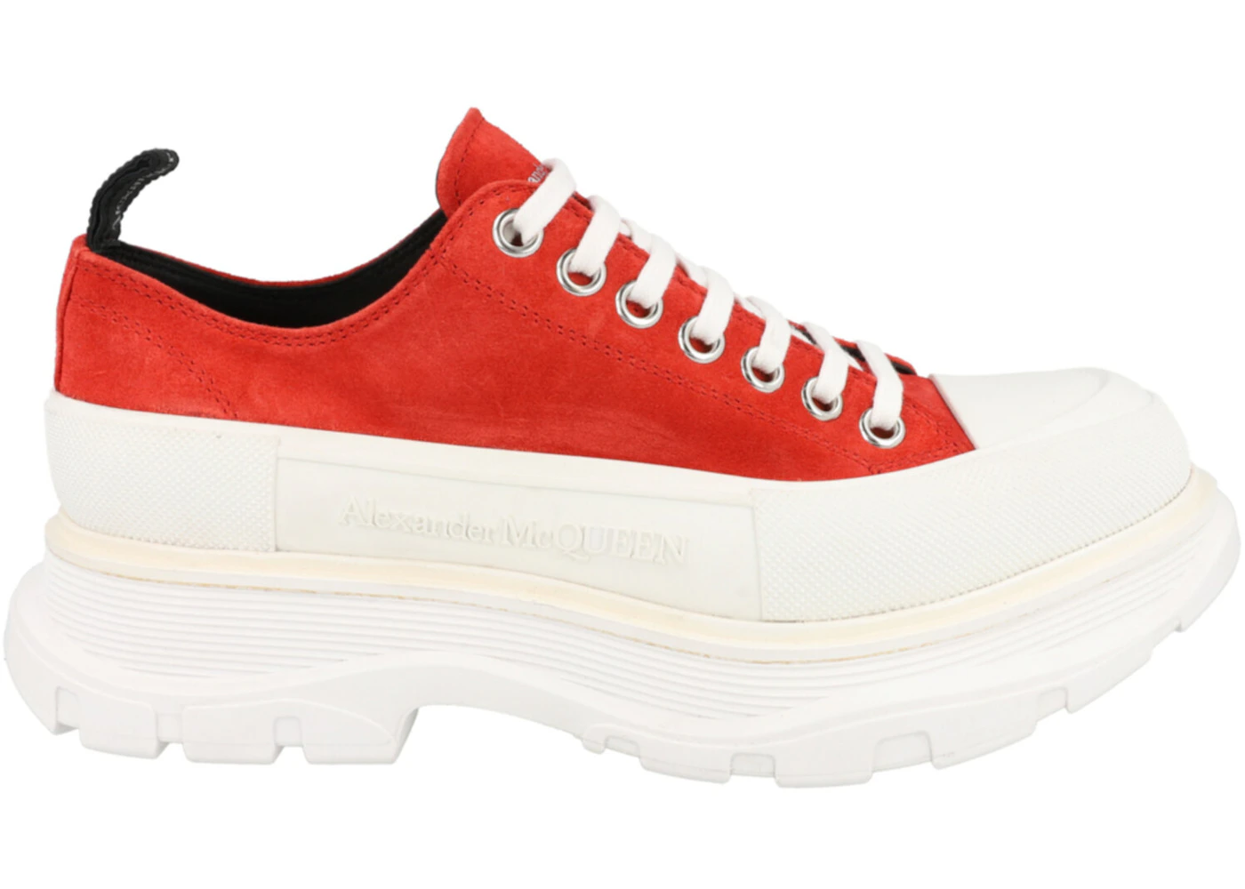 Alexander McQueen Tread Slick Lace-Up Red White