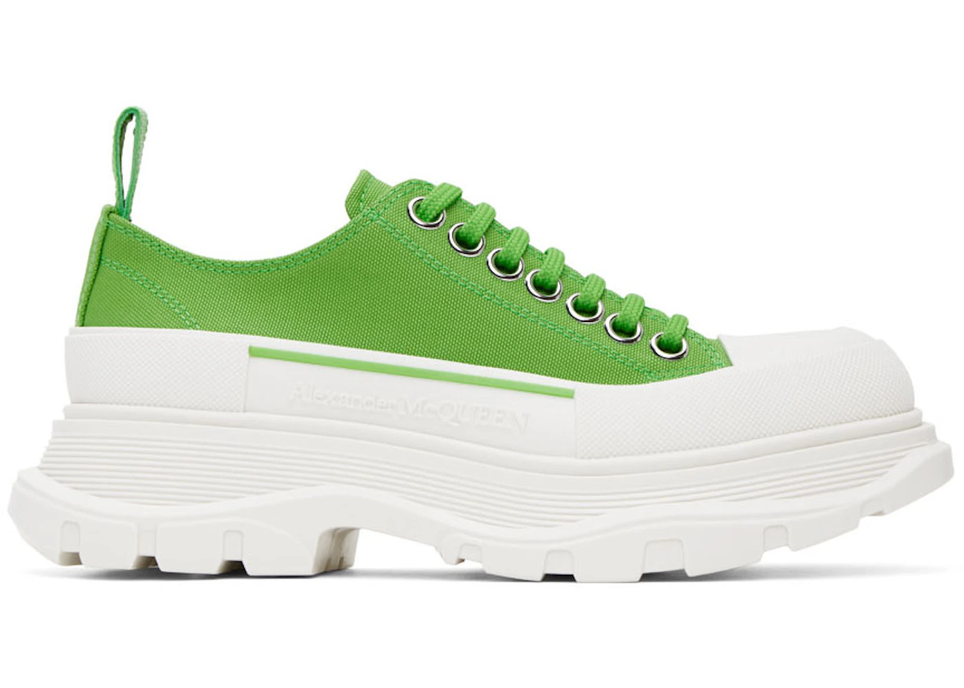 Alexander McQueen Tread Slick Low Lace Up Acid Green 