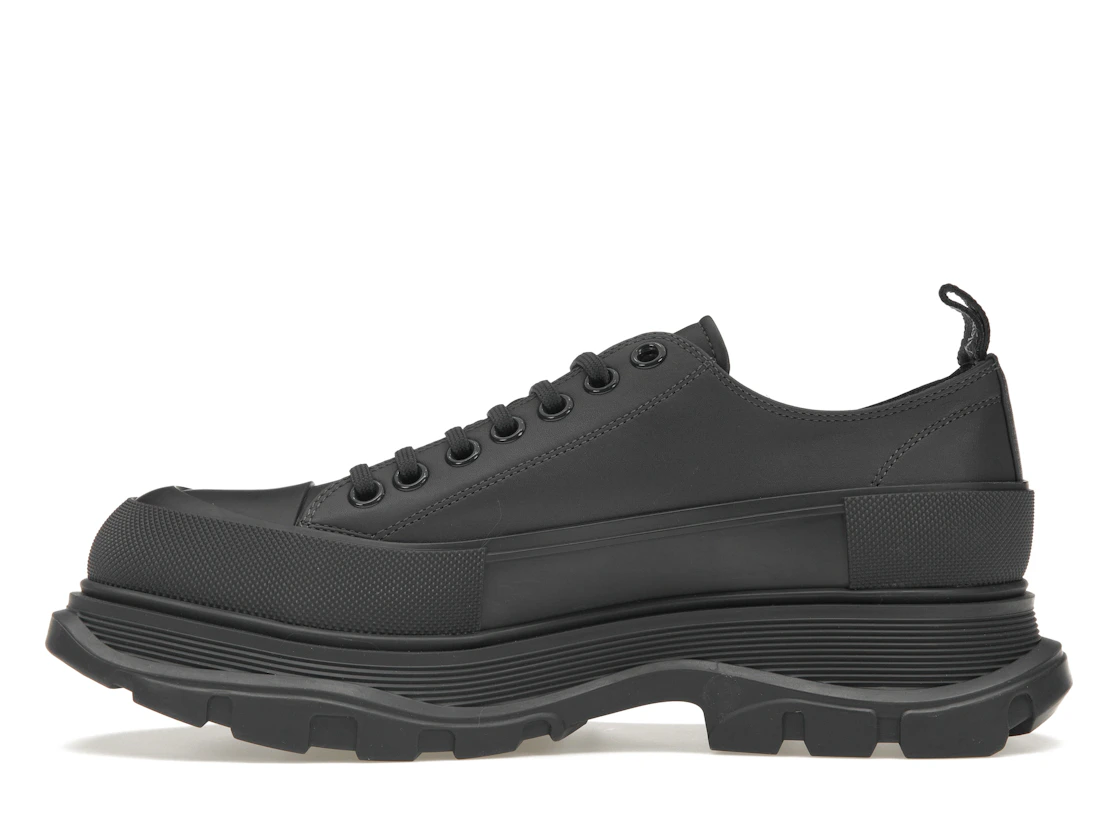 Vue 19 de Alexander McQueen Tread Slick Low Lace Up Leather Grey