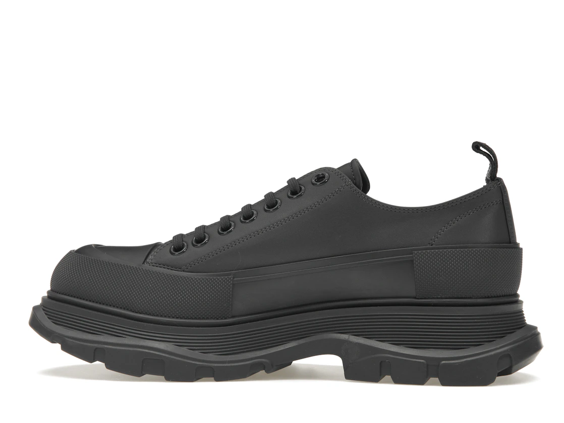 Vue 20 de Alexander McQueen Tread Slick Low Lace Up Leather Grey