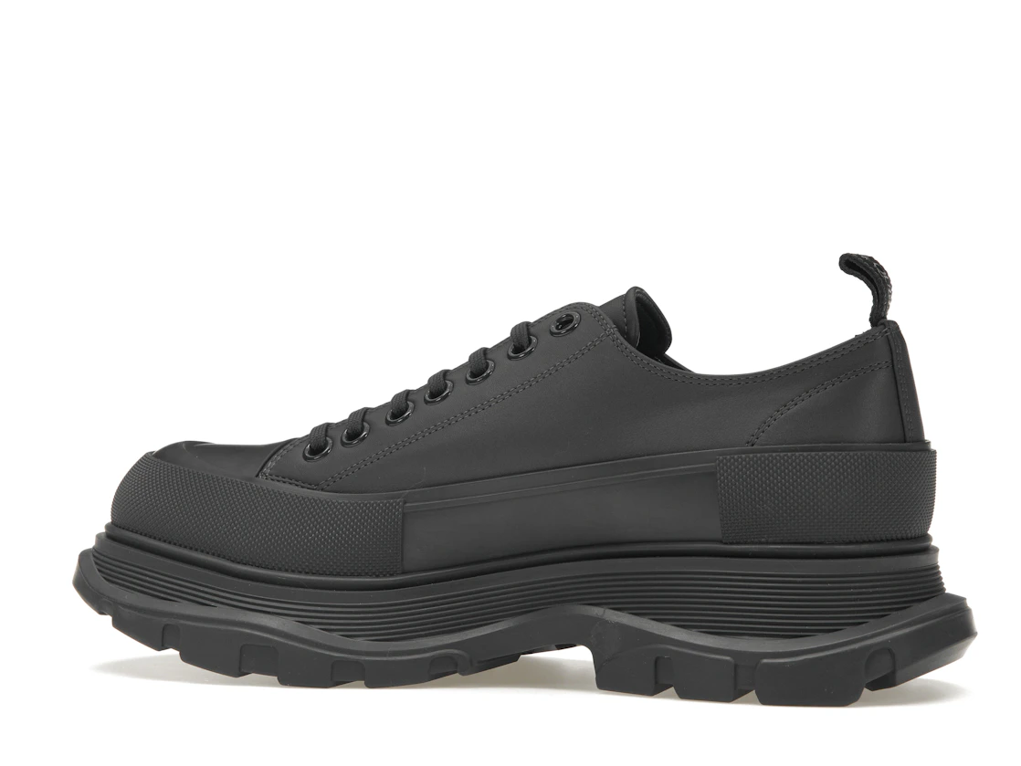 Vue 21 de Alexander McQueen Tread Slick Low Lace Up Leather Grey