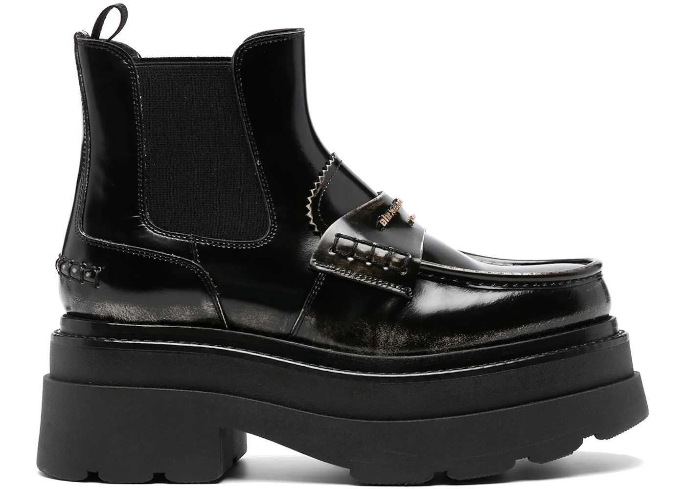 Alexander Wang Carter Ankle Platform Ankle Boot Black 