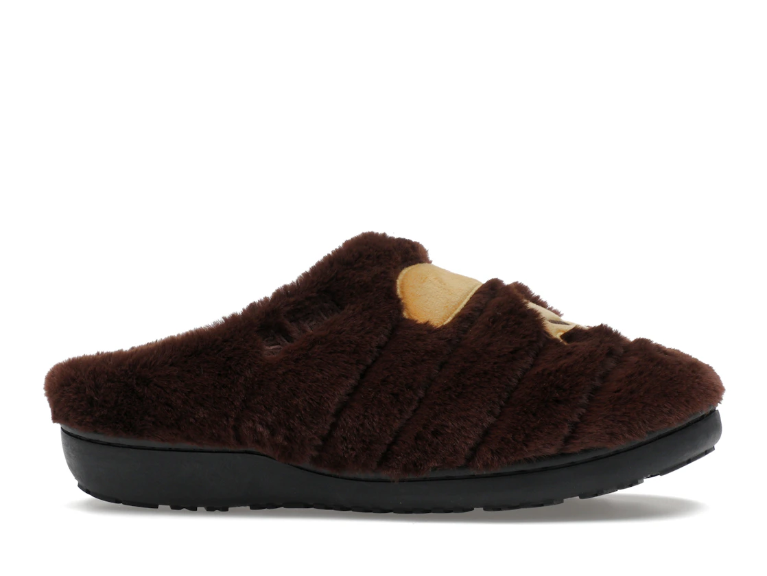 Vue 2 de A Bathing Ape Ape Head Puffer Sandals Subu Brown