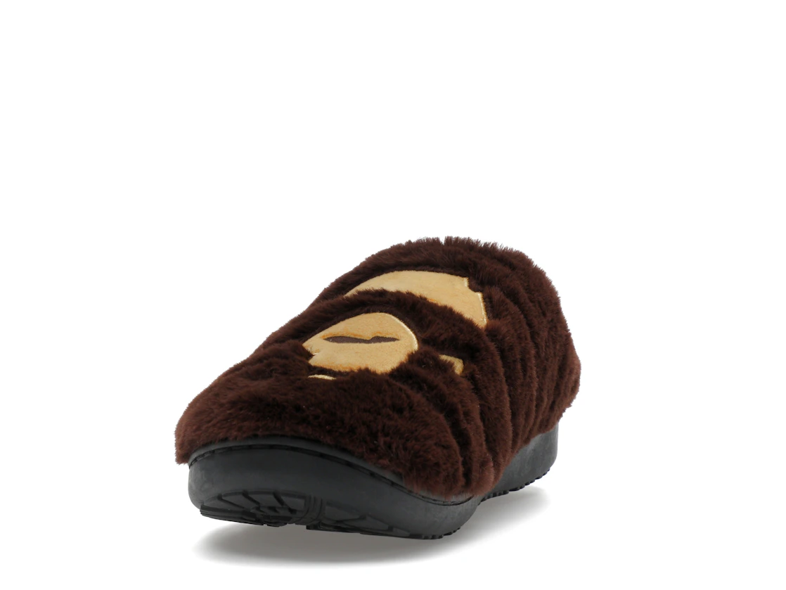 Vue 12 de A Bathing Ape Ape Head Puffer Sandals Subu Brown