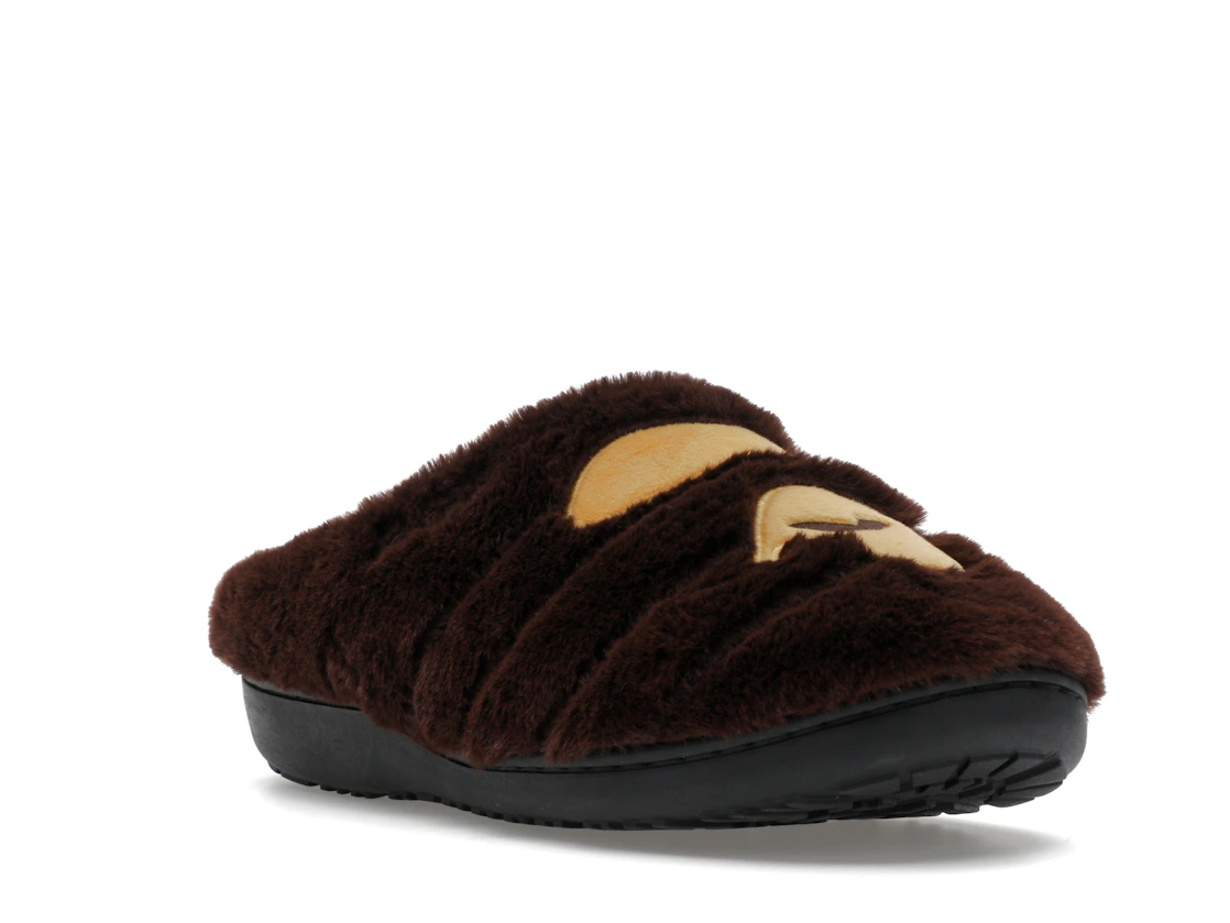 Vue 6 de A Bathing Ape Ape Head Puffer Sandals Subu Brown