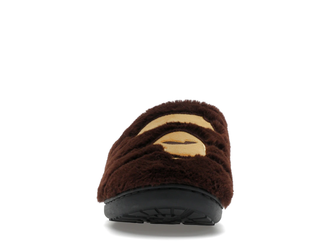 Vue 10 de A Bathing Ape Ape Head Puffer Sandals Subu Brown