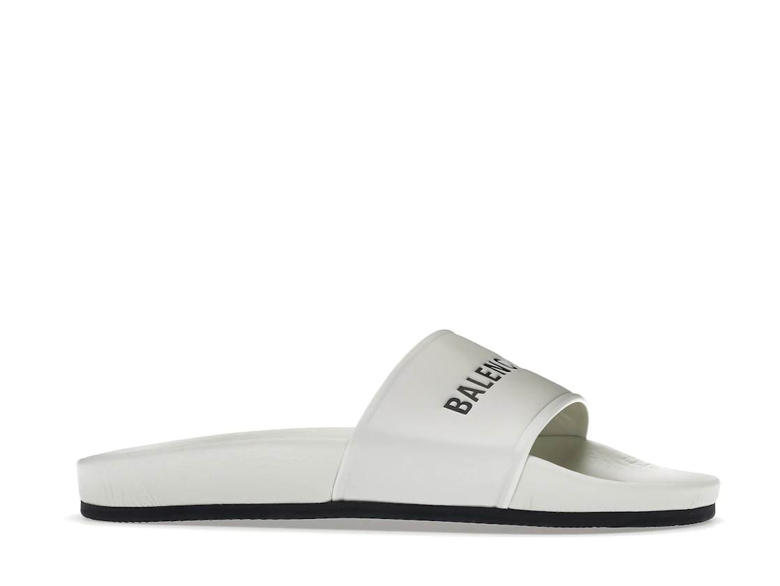 Vue 2 de Balenciaga Pool Slide White Black 