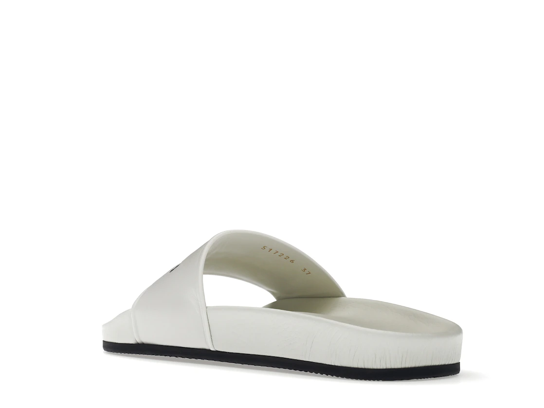 Vue 24 de Balenciaga Pool Slide White Black 