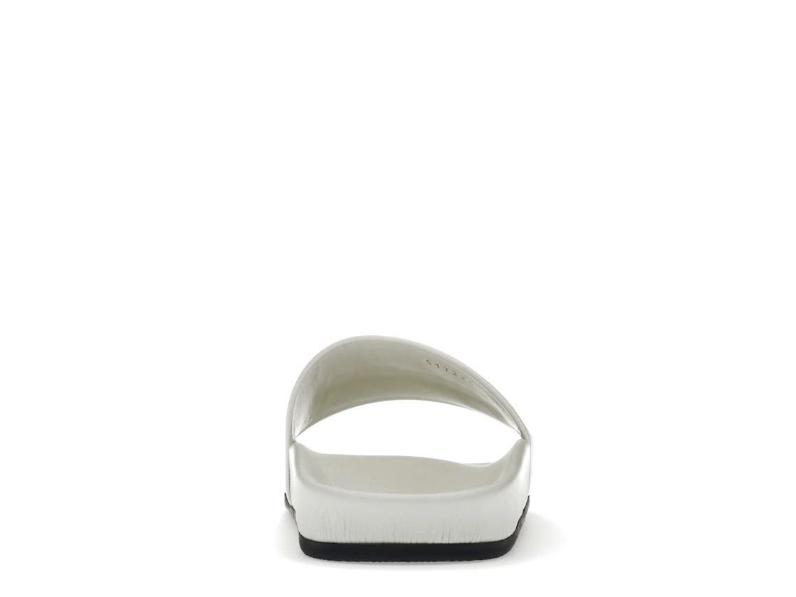 Vue 28 de Balenciaga Pool Slide White Black 