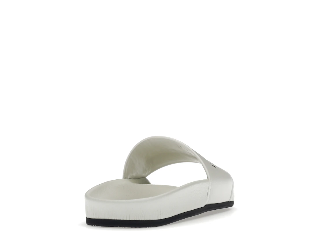 Vue 30 de Balenciaga Pool Slide White Black 