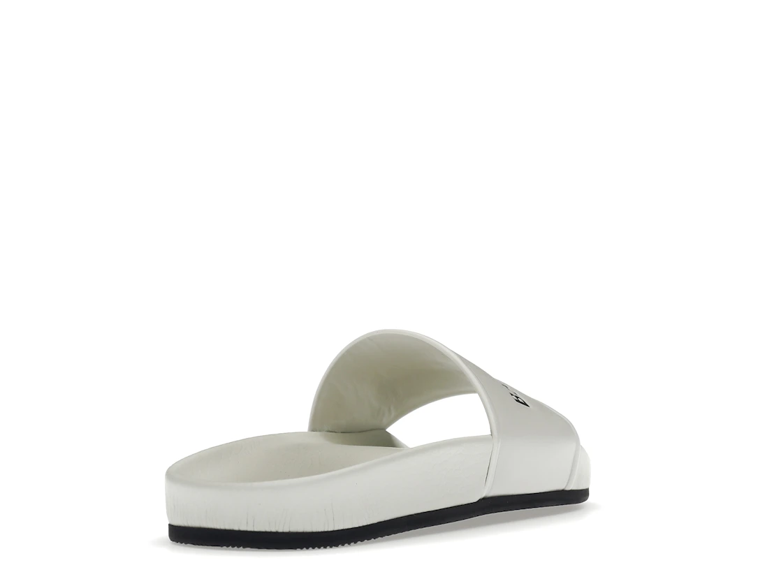 Vue 31 de Balenciaga Pool Slide White Black 