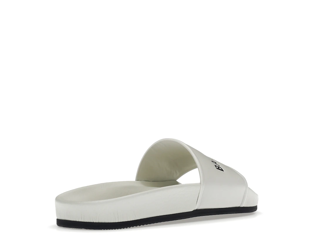 Vue 32 de Balenciaga Pool Slide White Black 