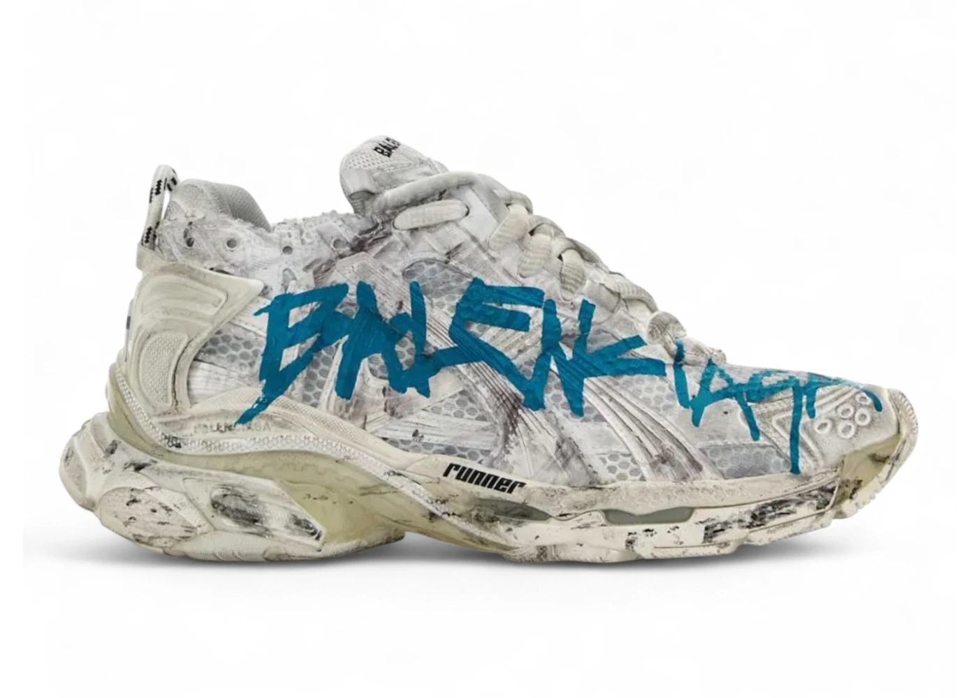 Balenciaga Runner Graffiti White Blue 