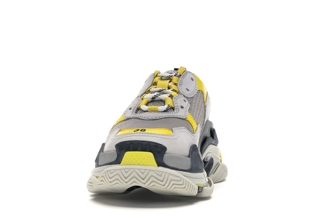 Vue 11 de Balenciaga Triple S Grey Yellow 