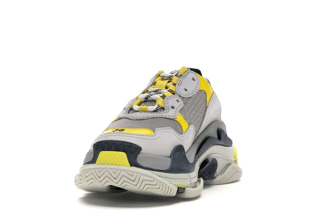 Vue 12 de Balenciaga Triple S Grey Yellow 