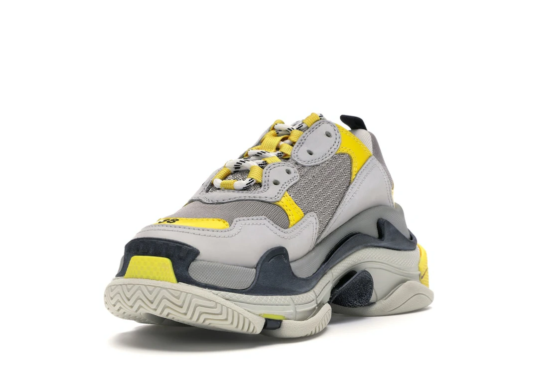 Vue 13 de Balenciaga Triple S Grey Yellow 