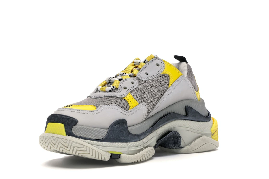 Vue 14 de Balenciaga Triple S Grey Yellow 