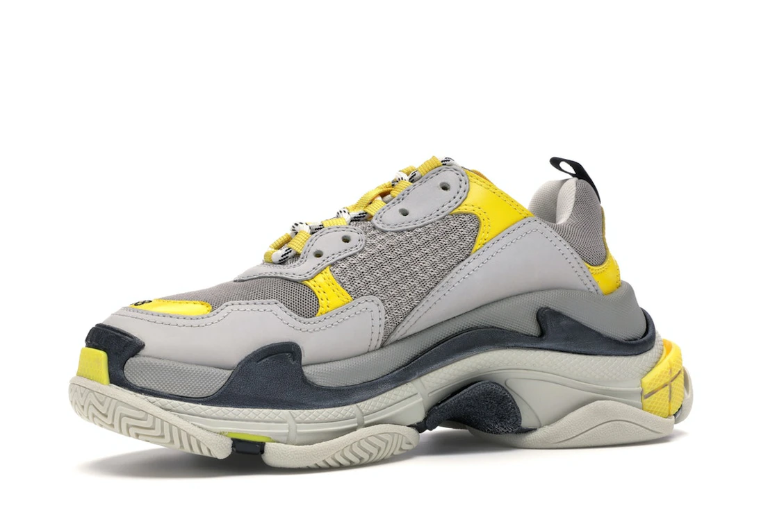 Vue 16 de Balenciaga Triple S Grey Yellow 