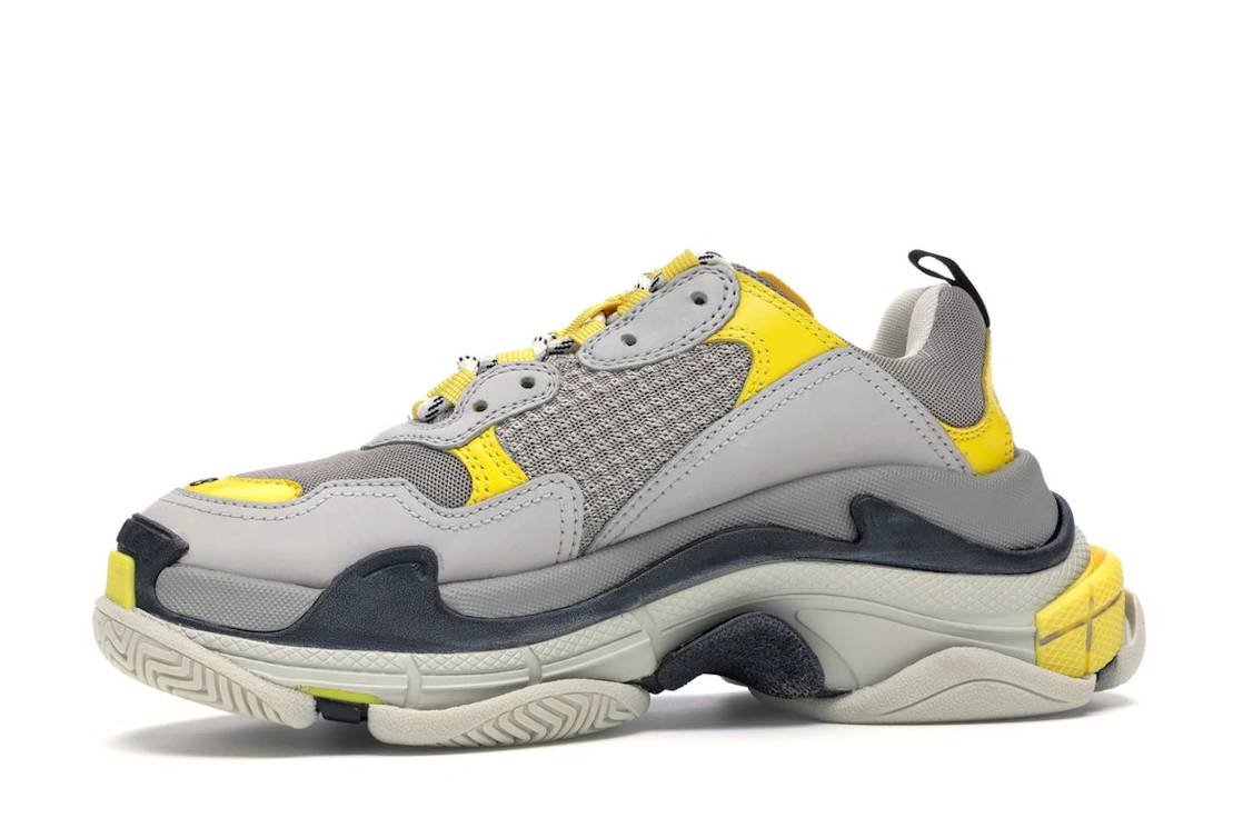 Vue 17 de Balenciaga Triple S Grey Yellow 
