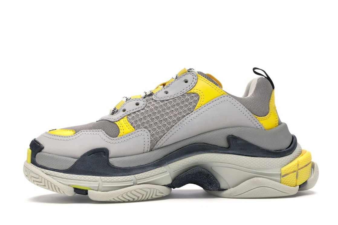 Vue 18 de Balenciaga Triple S Grey Yellow 