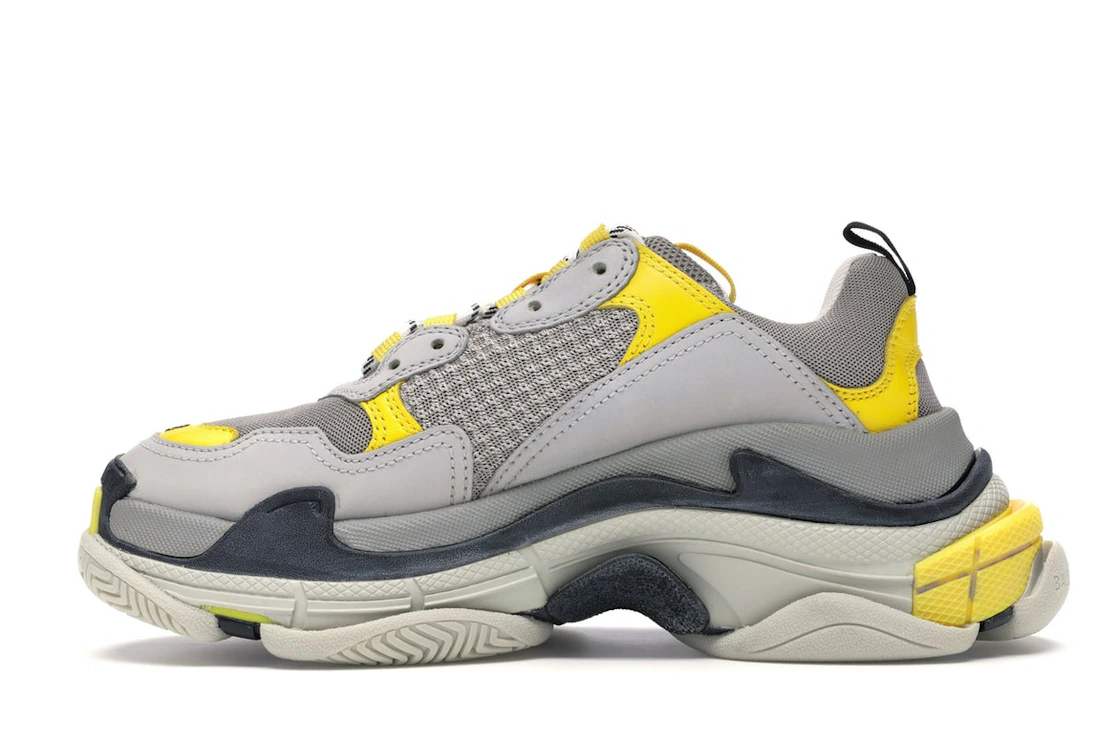 Vue 19 de Balenciaga Triple S Grey Yellow 