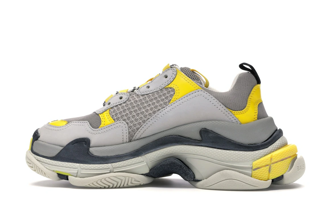 Vue 20 de Balenciaga Triple S Grey Yellow 