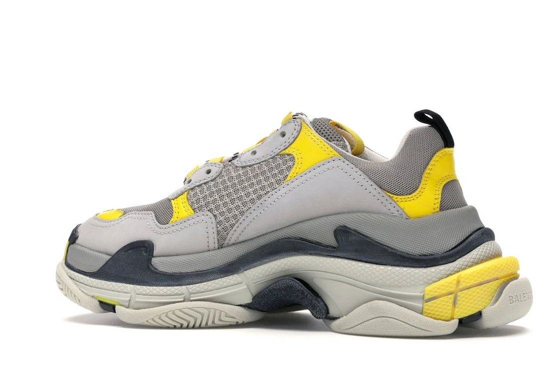 Vue 21 de Balenciaga Triple S Grey Yellow 