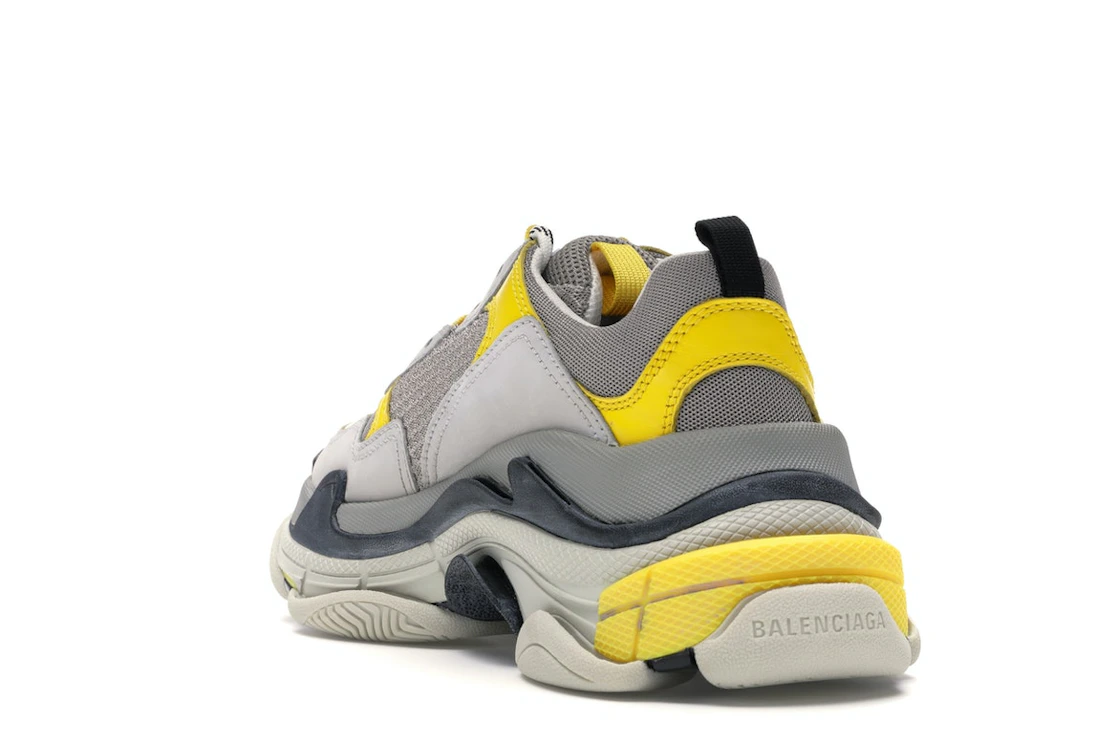 Vue 25 de Balenciaga Triple S Grey Yellow 
